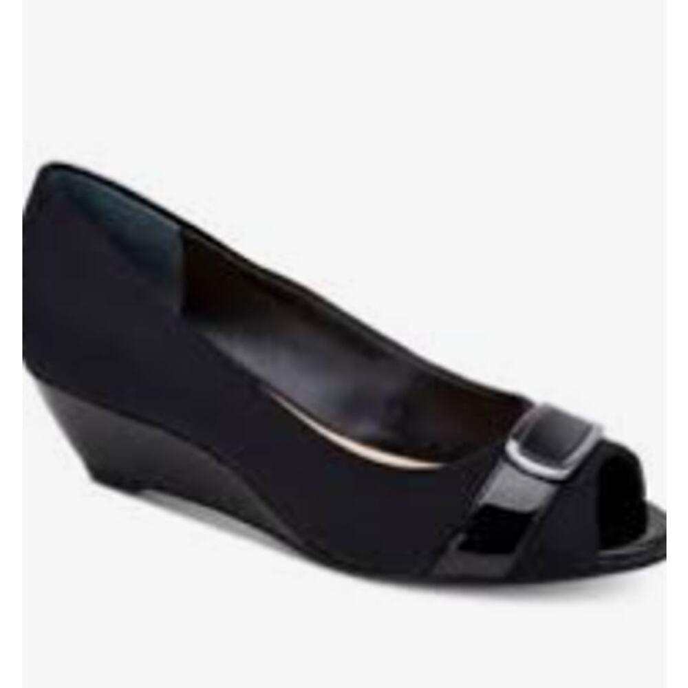 Alfani Carter Step N Flex Wedge Sandals Size 10 EUC Comfort Buckle - Picture 6 of 6